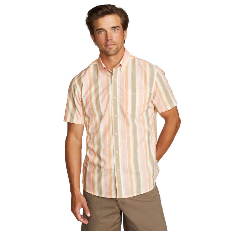 エディー バウアー レディース トップス プルオーバー Men\u0027s Eddie Bauer Short Sleeve Baja Shirt Dusty Pink サクラ色