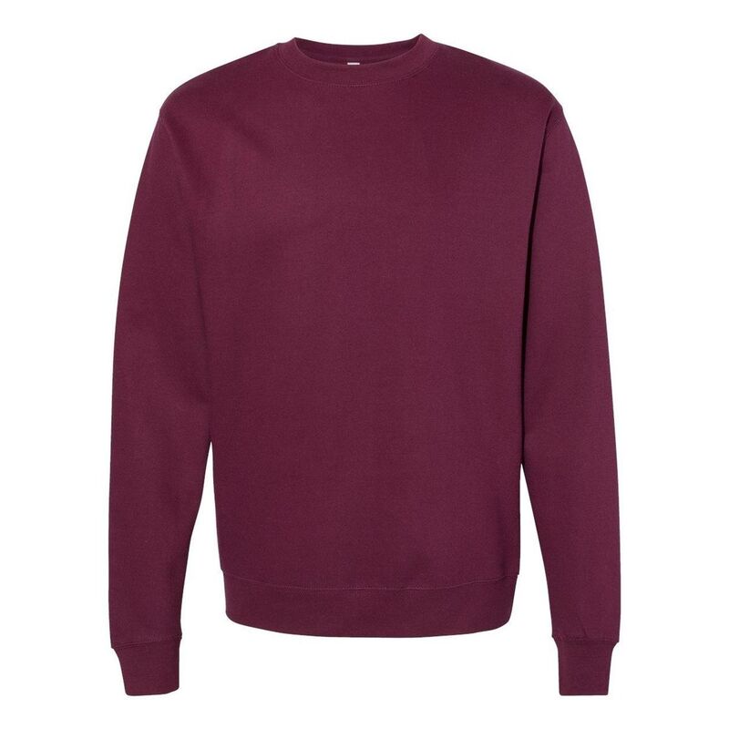 インディペンデントトレーディング レディース アウター ニット・セーター スウェット シャツ Independentrading Co. Plain Midweight Sweatshirt Maroon マルーン｜ReVida 店