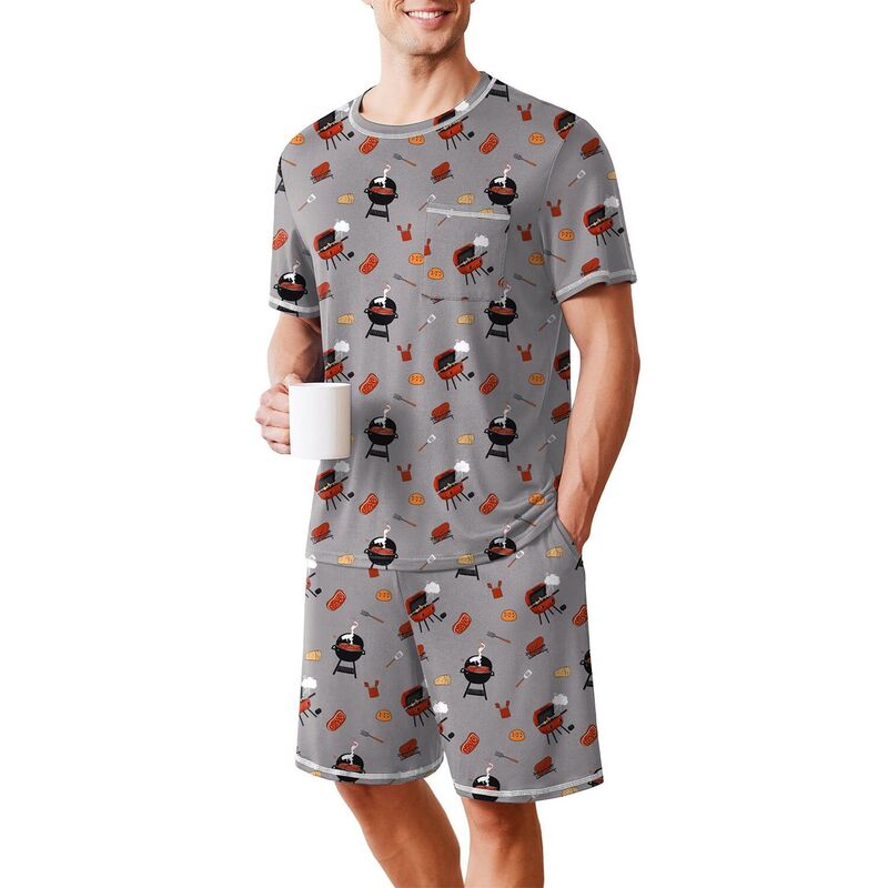 エコアー レディース アンダーウェア ナイトウェア ショートパンツ Ekouaer Men's Pajamaset Soft Sleepwear lightweight 2 Piece Shortset Printed｜ReVida 店