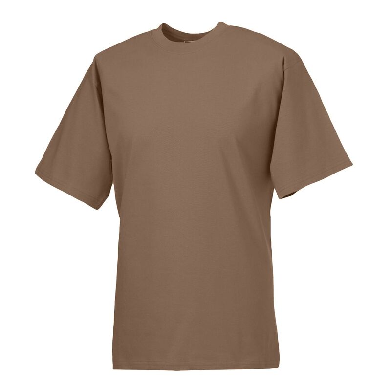 ジャージーズ レディース トップス Tシャツ Jerzees Colours Mens Classic Short Sleeve T-Shirt Mocha モカ｜ReVida 店