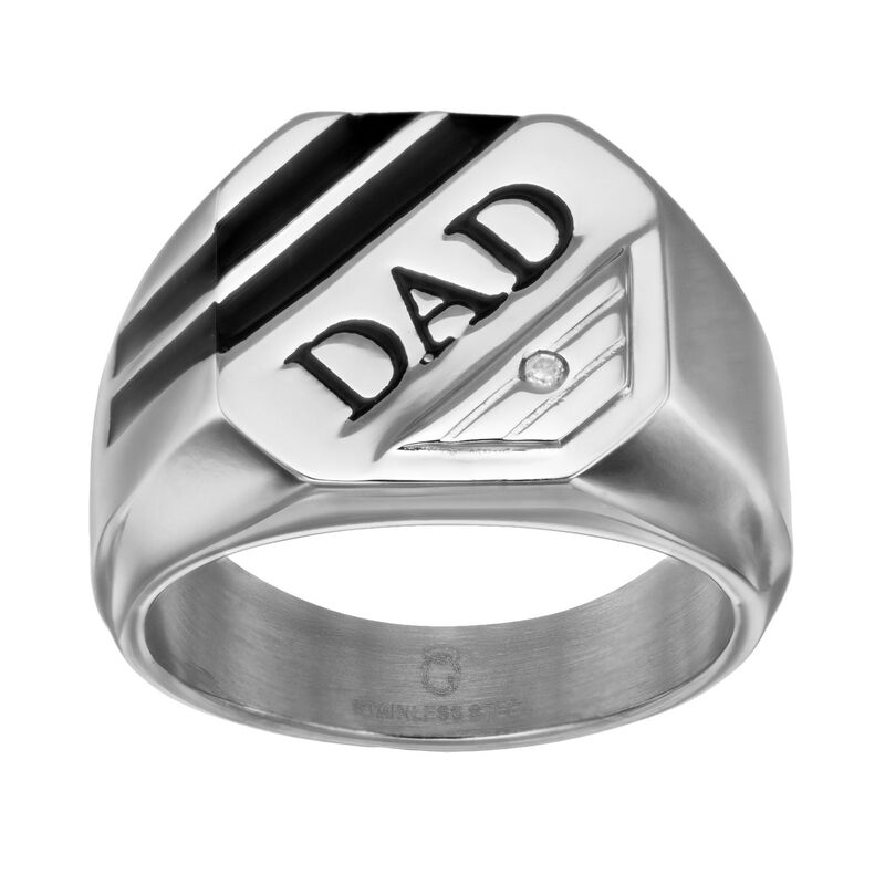 アンブランデッド メンズ 付属物 輪っか ティーシャツ Unbrandediamond Accent Stainlessteel \