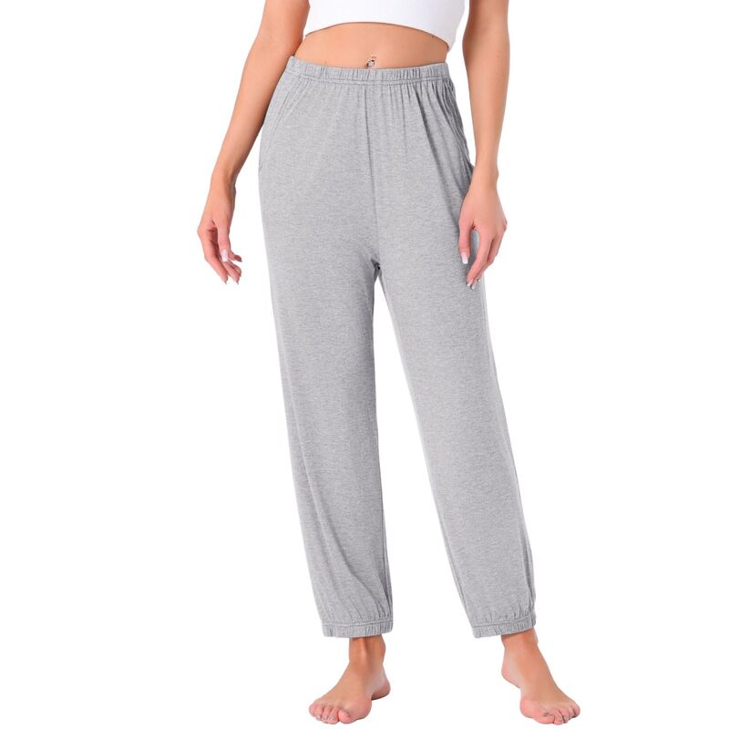 インスパイア シック レディース アンダーウェア ナイトウェア パンツ INSPIRE CHIC Women's Pajama Pantsoft Comfy Pj Pants Lounge Pants for Womensleepwear with Pocket Light Grey グレー｜ReVida 店