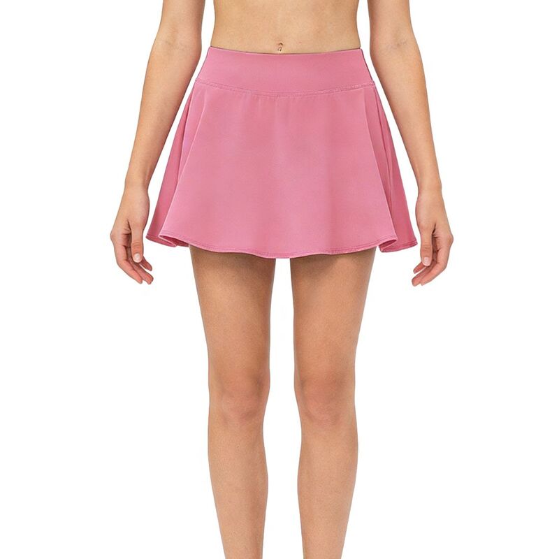 エリート肝ったま レディース 下つ方スコート 御機嫌酉の方角 EliteSpirit Women\u0027s High Waist Flared Stretchy Skort with Built インチ Short Liner Skirts Pink サクラ色