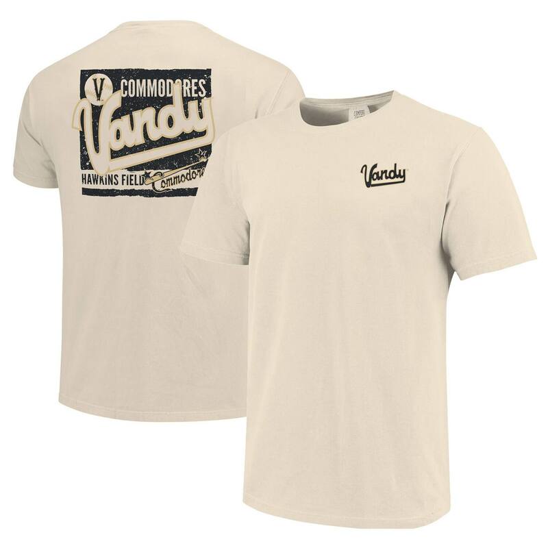 イメージワン レディース トップス Tシャツ Image One Men's Cream Vanderbilt Commodores Baseball Throwback Comfort Color T-Shirt Van Beige ベージュ｜ReVida 店