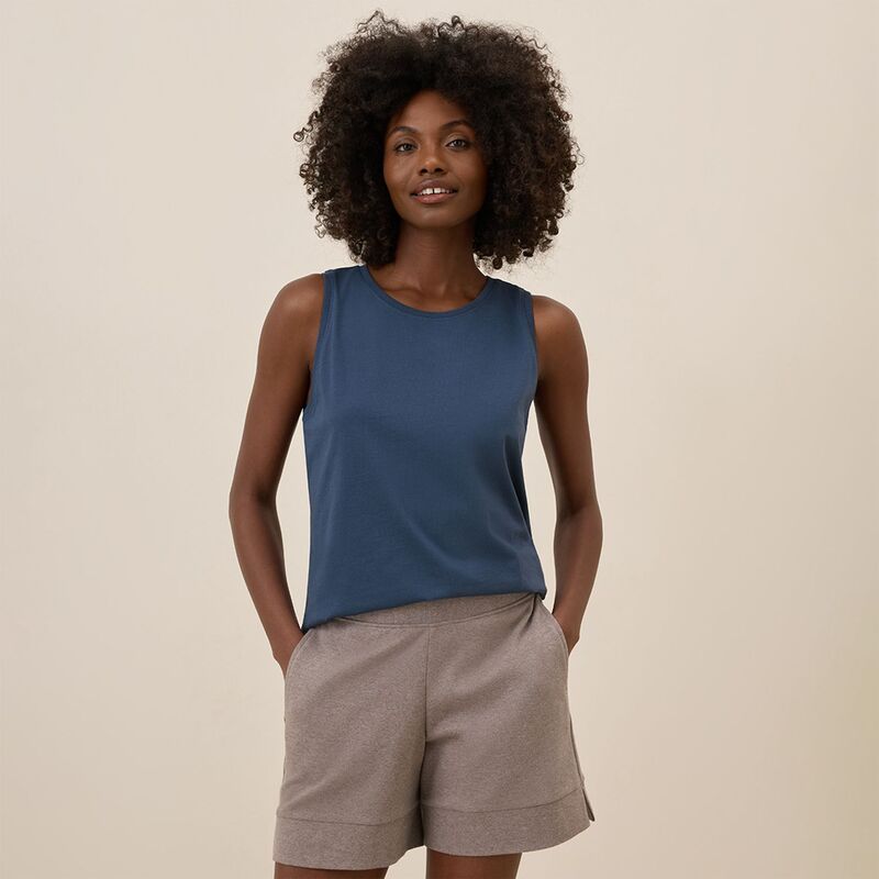 パクト レディース トップス プルオーバー ハイネック Pact Softspun High Neck Tank French Navy 米国海軍