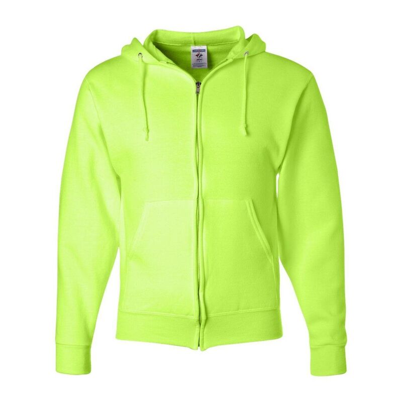 ジャージーズ レディース トップス Tシャツ スウェット JERZEES NuBlend Full-Zip Hooded Sweatshirt Safety Green グリーン｜ReVida 店