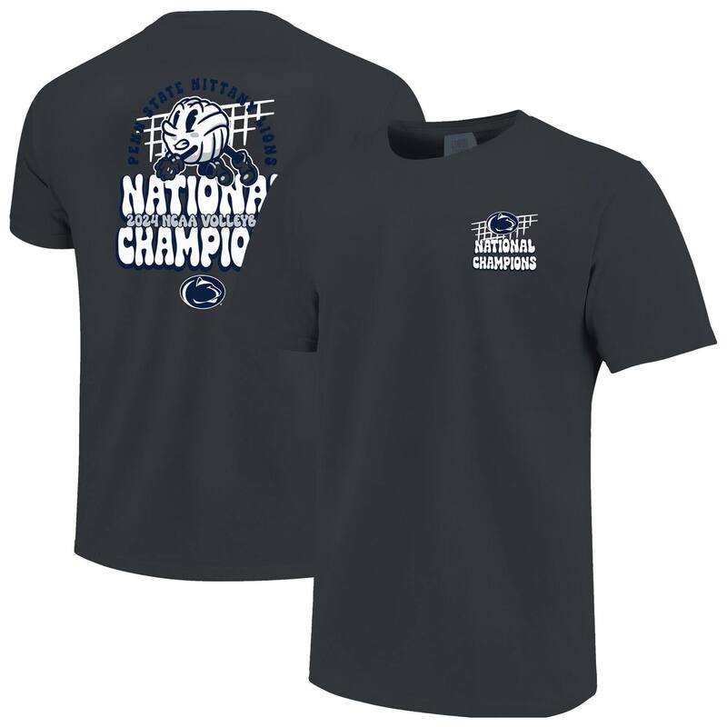 イメージワン レディース トップス Tシャツ デニム Image One Men's Denim Penn State Nittany Lions 2024 NCAA Women's Volleyball National Champions Dig Comfort Colors T-Shirt Psturq A デニム｜ReVida 店