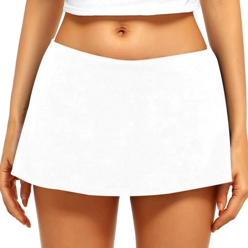 救い主流行り物 レディース 下つ方スコート ミニ 遊撃手ズボン下 Yesfashion Women\u0027s Lowaist Micro Mini Skortskirt with Built-インチ Shortstretch Athletic Tenniskirts White 白いこと