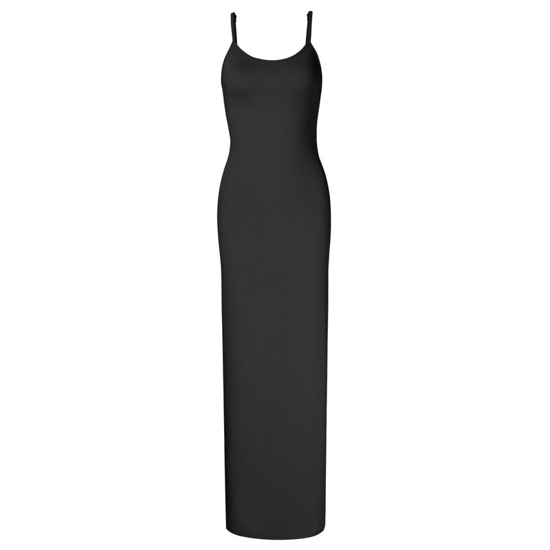 クリアフラワー レディース トップス ワンピース マキシ ClearFlower Women Full Slip Under Dresses Adjustable Spaghetti Strap Cami Maxi Dress Nightgownsleepwear Black ブラック｜ReVida 店