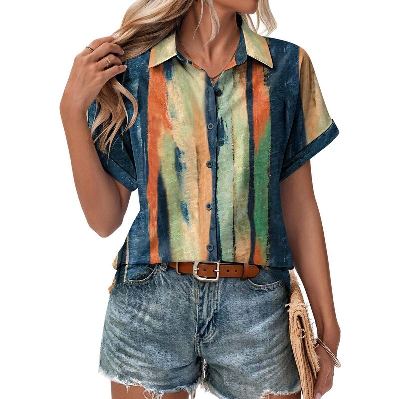ジーグー レディース トップス プルオーバー 名取り草落ち込む トップ Zeagoo Short Sleeve Blouses for Women Summer Tops Collared Button Down Shirts Office Work Clothingreen Blue Black 黒いこと