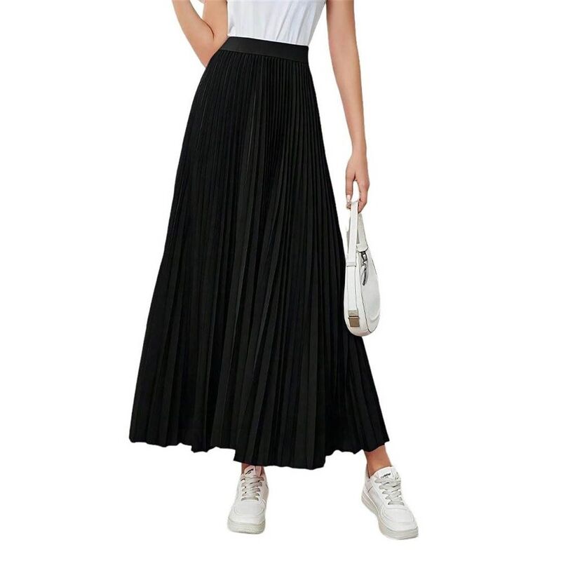 コジョイン レディース 下つ方スコート 御機嫌酉の方角 筋目 マキシ Kojooin Women\u0027s High Waist Pleated Maxi Skirt Flowy Long A - Line Skirt Black 黒いこと