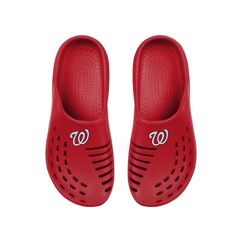 【送料無料】 フォコ メンズ サンダル シューズ Men's FOCO Washington Nationals Molded Garden Clogs Nat Red画像