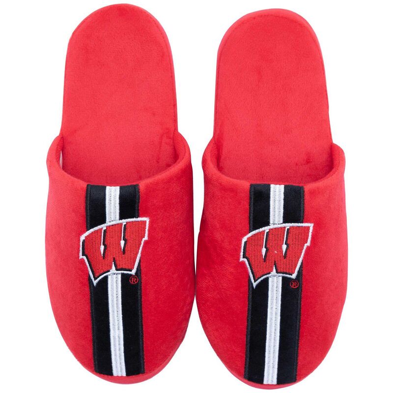 アンブランデッド メンズ シューズ サンダル Unbranded Men's ZooZatz Wisconsin Badgerslippers Wis Red レッド