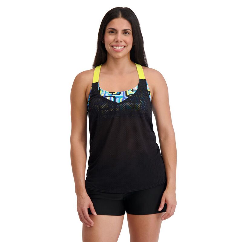 ゼロエクスポージャー レディース 水泳着 いの一番のみ Women\u0027s ZeroXposur 2for Tankini Swim Top with Wide Straps Bananall Square