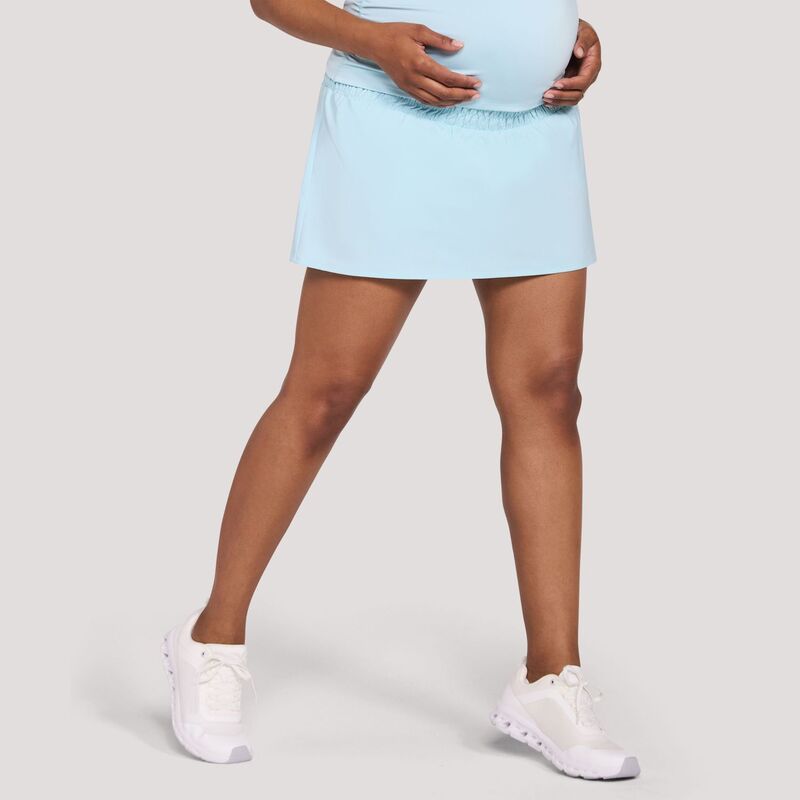 マザーフッド レディース 下つ方スコート Motherhood Woven Tenniskirt With Short Aqua アクア