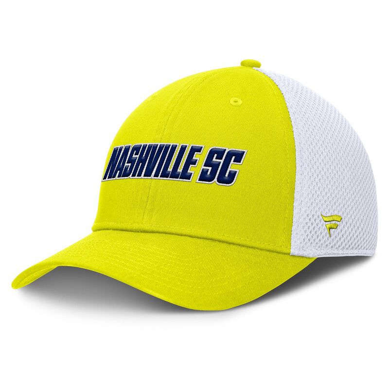 ファナティクス レディース 佩び物 かぶり笠 Men\u0027s Fanatics Yellow Nashville SC Rocket Flex Hat Mls Yellow 黄色