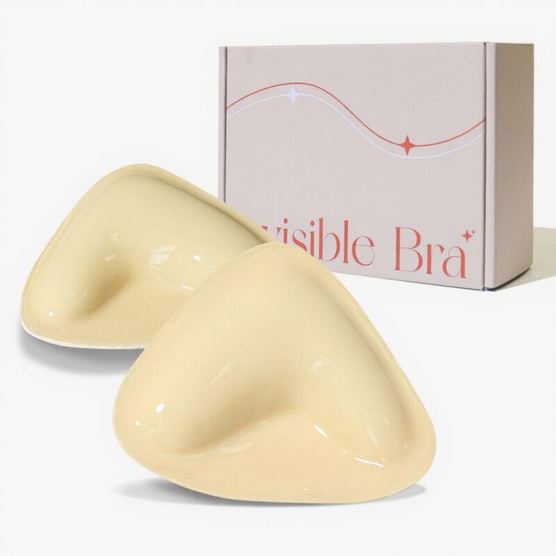 アンナカシ レディース アンダー御召しもの ブラ Anna-Kaci Washable Reusable Adhesive Bra Pads with Soft Flexible Shape and Strongrip Design Light Beige ベージュ