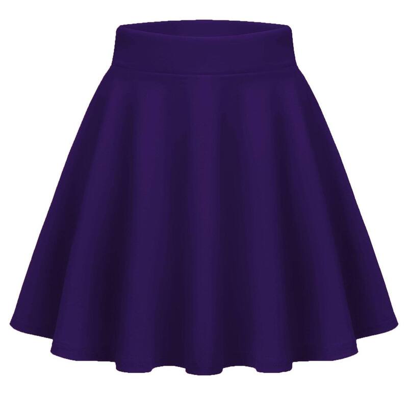 ジーグー レディース 下つ方スコート 御機嫌酉の方角 筋目 ミニ Zeagoo Women\u0027s High Waist Pleated Mini Skirt Stretchy Flared Skirt for Casual Daily Wear Purple パープル