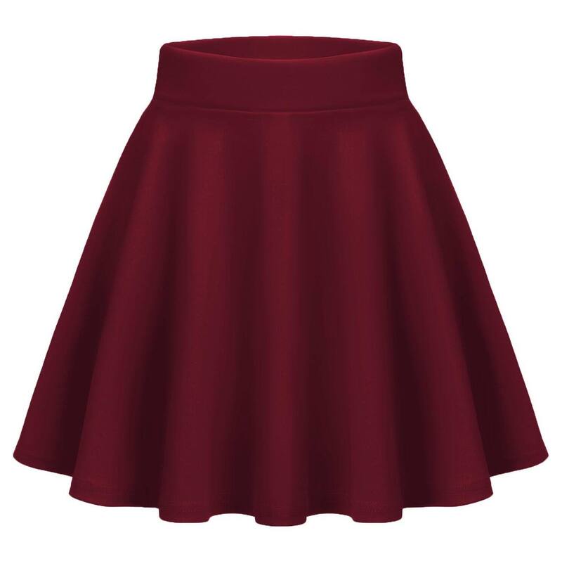 ジーグー レディース 下つ方スコート 御機嫌酉の方角 筋目 ミニ Zeagoo Women\u0027s High Waist Pleated Mini Skirt Stretchy Flared Skirt for Casual Daily Wear Wine Red 赤いこと