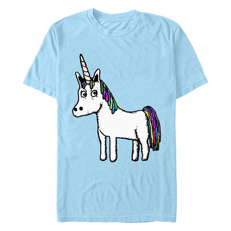 アニメ文字記号 メンズ トップス プルオーバー グラフィック Licensed Character Men\u0027s Bothered Unicorn Graphic Tee No Color
