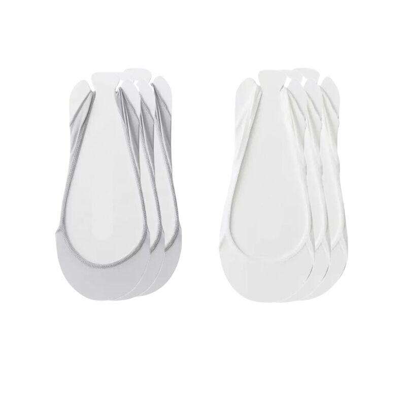 アンナカシ レディース アンダーお召しもの ソックス 踵 Anna-Kaci Women\u0027s Low Cut No Show Liner Socks with Non-Slip 3D Silicone Heel Gripack of 6 Pairs White Gray 白いこと