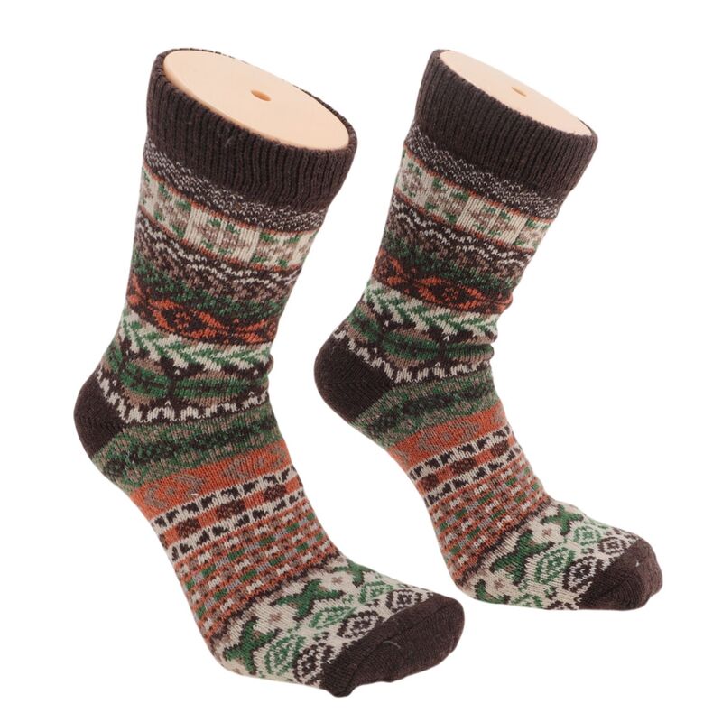 ユニークバーゲンズ レディース アンダーお召しもの ソックス Unique Bargains Men\u0027s Thick Winter Warm Socks Multicolor 5 Pair Multicolor マルチ色合い