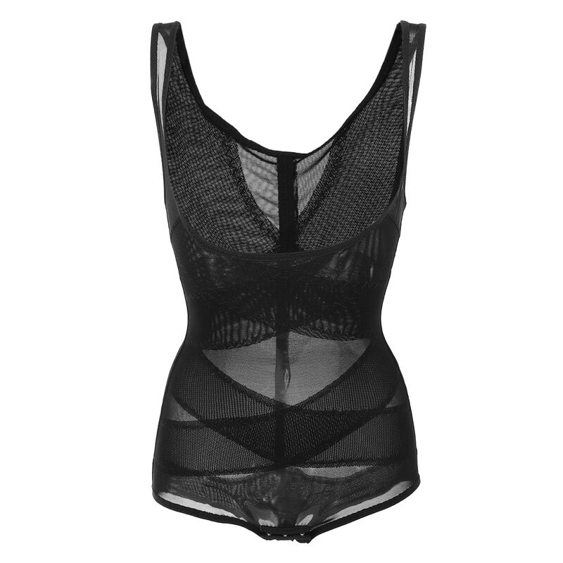 ユニークバーゲンズ レディース トップス プルオーバー メッシュ Unique Bargains Women Shapewear Tummy Control Full Body Shaper Slimmer Mesh Belt Black 黒いこと