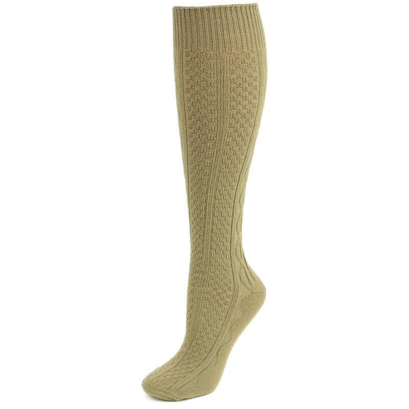 ウェアシエラ レディース アンダーお召しもの ソックス アクリル樹脂 編み物 WEAR SIERRA Classicable Knit Acrylic Knee High Socks 3 Pair Packhaki カーキ
