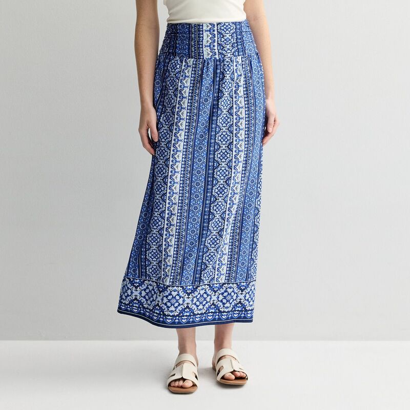 アプトナイン レディース 下つ方スコート Women\u0027s Apt. 9 Pull On Skirt Blue Print 青色