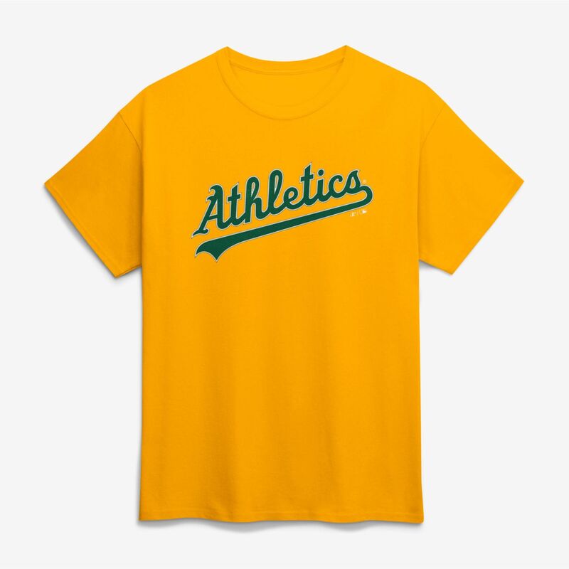 ロゴタイプアスレチック レディース トップス プルオーバー Men\u0027s Logo Athletic Gold Athletics Wordmark T-Shirt Oas Gold ゴールド