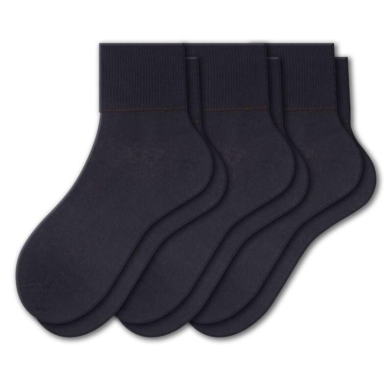 ウェアシエラ レディース アンダーお召しもの ソックス 綿織物 アンクル WEAR SIERRA Women\u0027s 100% Combed Cotton Ankle Turn Cuff 3 Pair Pack Navy 米国海軍