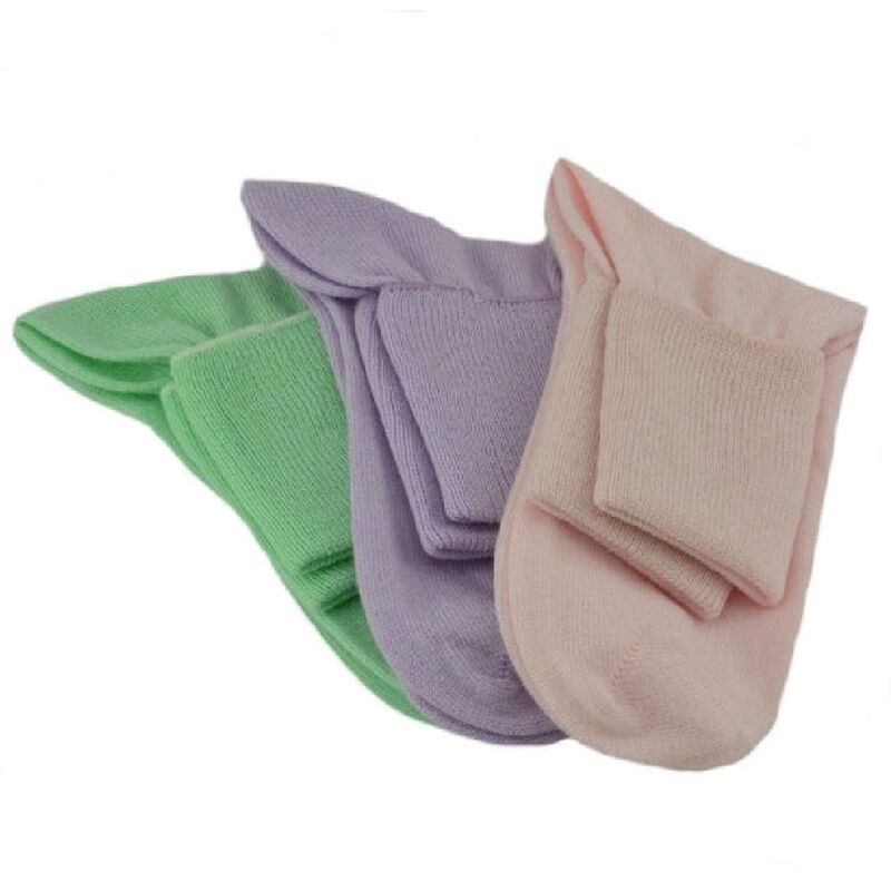 ウェアシエラ レディース アンダーお召しもの ソックス 綿織物 アンクル WEAR SIERRA Women\u0027s 100% Combed Cotton Ankle Turn Cuff 3 Pair Pack Pink Frost Honeydew サクラ色