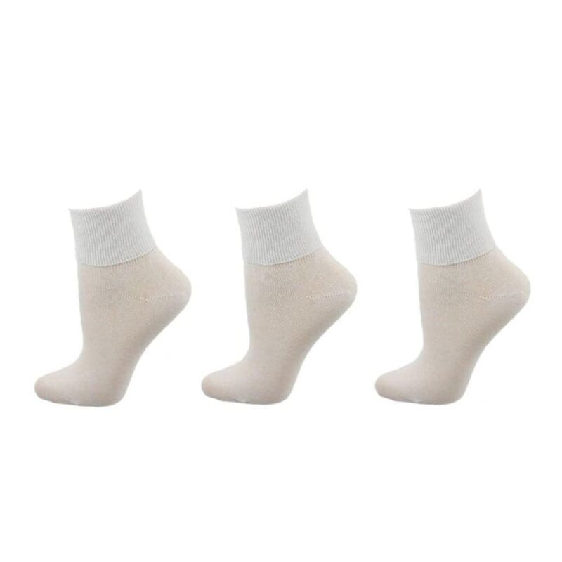 ウェアシエラ レディース アンダーお召しもの ソックス 綿織物 アンクル WEAR SIERRA Women\u0027s 100% Combed Cotton Ankle Turn Cuff 3 Pair Pack White 白いこと