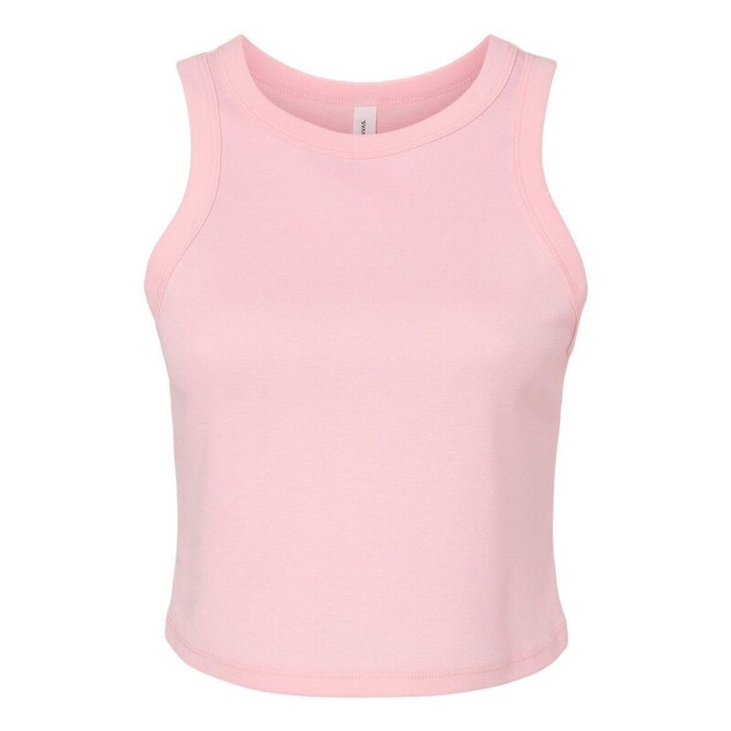 ベラ帆布 レディース トップス プルオーバー Bella+Canvas BELLA + CANVAS Women ? s Micro Rib Racer Tank Solid Pink Blend サクラ色