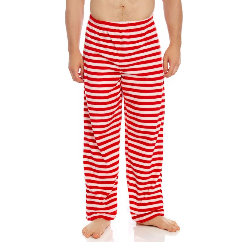 レベレット レディース アンダーお召しもの ナイト爵お召しもの ズボン下 フリース Leveret Mens Fleece Pantstriped Red White 白いこと
