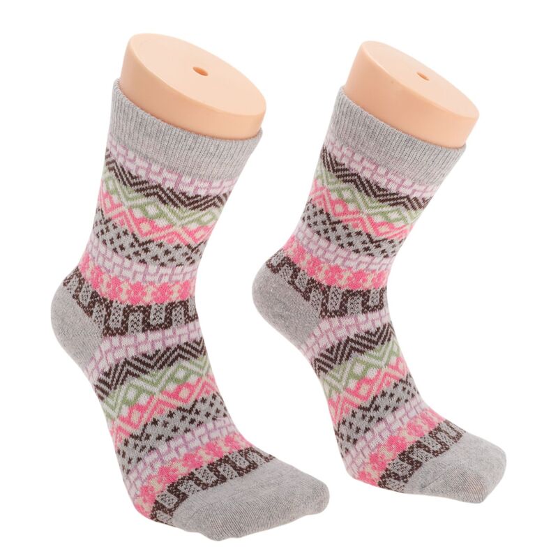 ユニークバーゲンズ レディース アンダーお召しもの ソックス Unique Bargains Women\u0027s Cozy Winter Warm Socks Multicolor 5 Pair Multicolor マルチ色合い