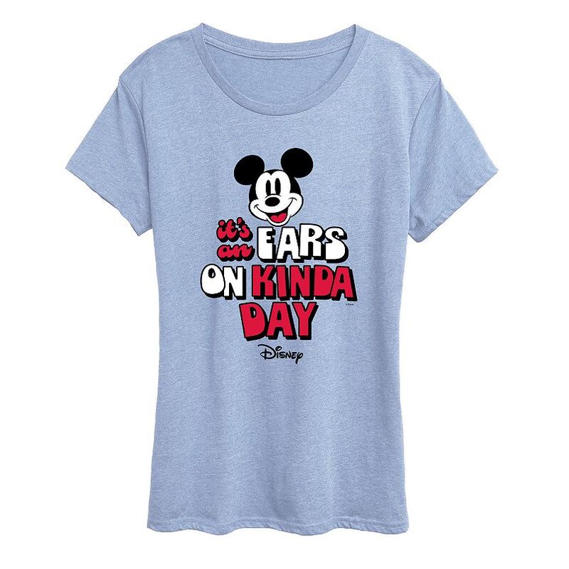 ウォルトディズニー レディース トップス プルオーバー グラフィック Women\u0027s Disney\u0027s Mickey Mouse It\u0027s an Ears On Kinday Graphic Tee No Color