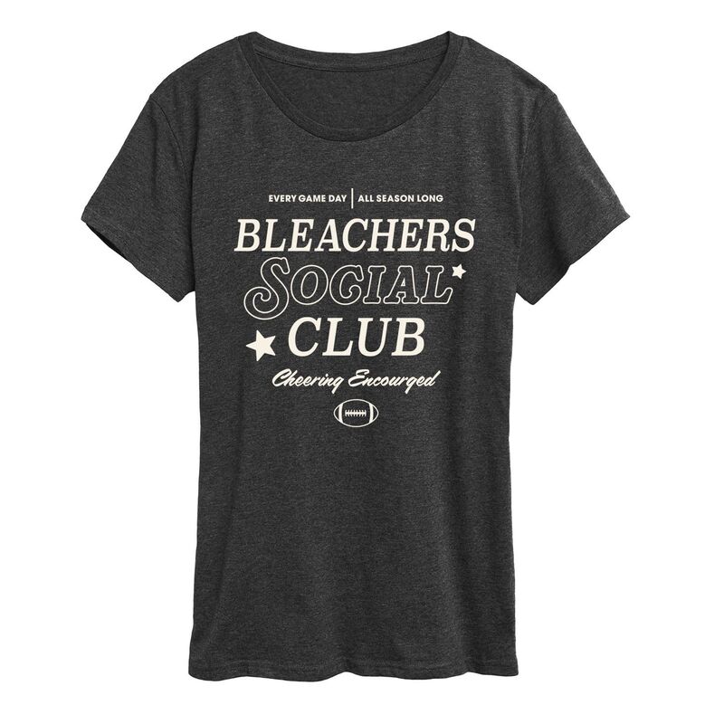 アニメ文字記号 レディース トップス プルオーバー グラフィック Licensed Character Women\u0027s Bleachersocial Club Graphic Tee Heather Charcoal 濃灰色