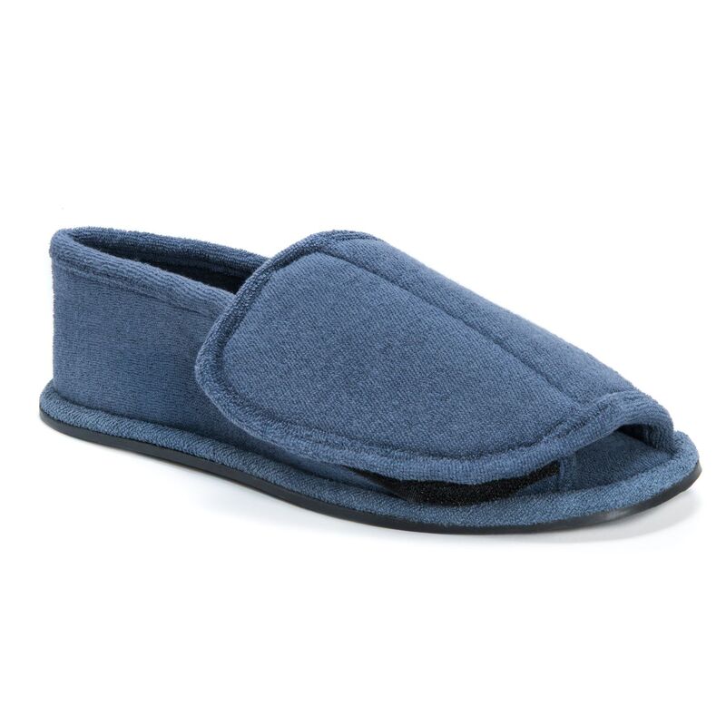 ムクルクス メンズ シューズ サンダル MUK LUKS Adjustable Open-Toe Men'slippers Navy ネイビー|ReVida 店
