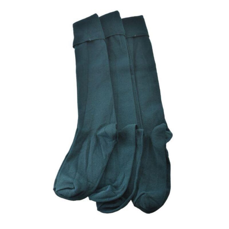 ウェアシエラ レディース アンダーお召しもの ソックス ナイロン 編み物 WEAR SIERRA Classic Flat Knit Opaque Nylon Knee High Socks 3 Pair Pack Dk Hunter