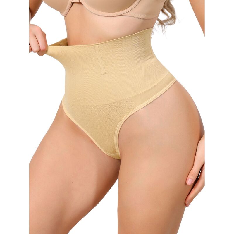 インスパイア 今めかしい レディース アンダーお召しもの ズボン下 INSPIRE CHIC Women\u0027s High Waisted Briefshapewear Tummy Control Underwear Badyshaper Beige ベージュ