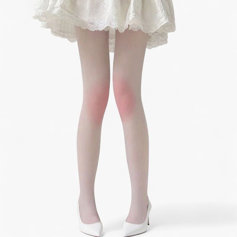 アンナカシ レディース アンダーお召しもの ソックス シアー Anna-Kaci Women\u0027sheer Gradientights with Soft Blush Tone and Smooth Stretch Fit Pink サクラ色