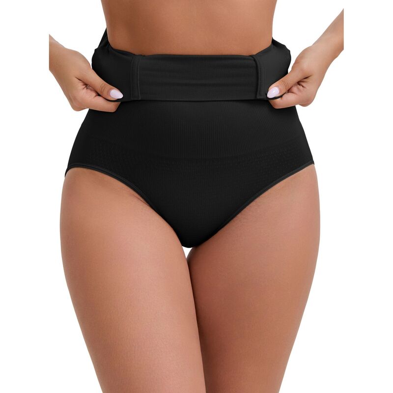 インスパイア シック レディース ボトムス カジュアルパンツ ハイウエスト INSPIRE CHIC Women's High-Waisted Hip Lifting Briefs Postpartummy Control Breathable Control Panties Black ブラック｜ReVida 店