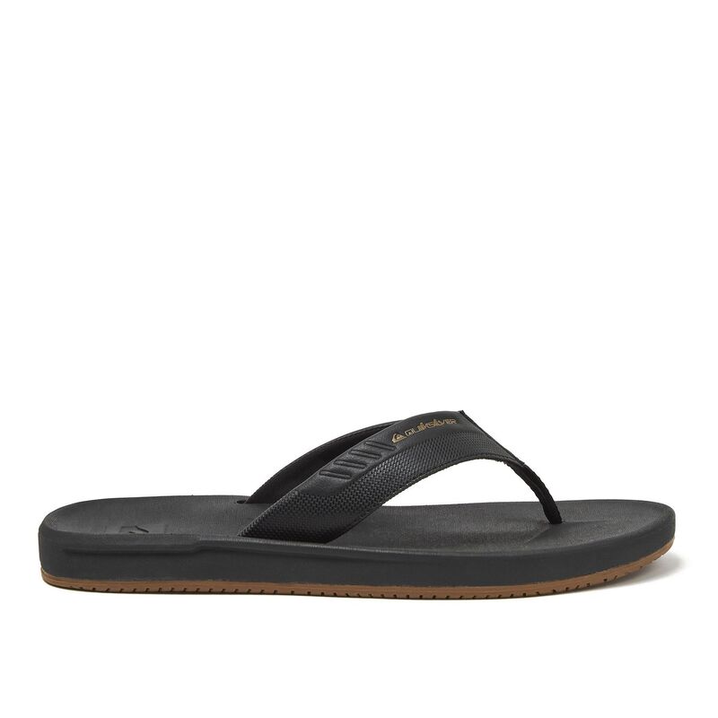 クイックしろがね色 レディース シューズ サンダル Quiksilver Built-Up Men\u0027s Thong Sandals Black 黒いこと