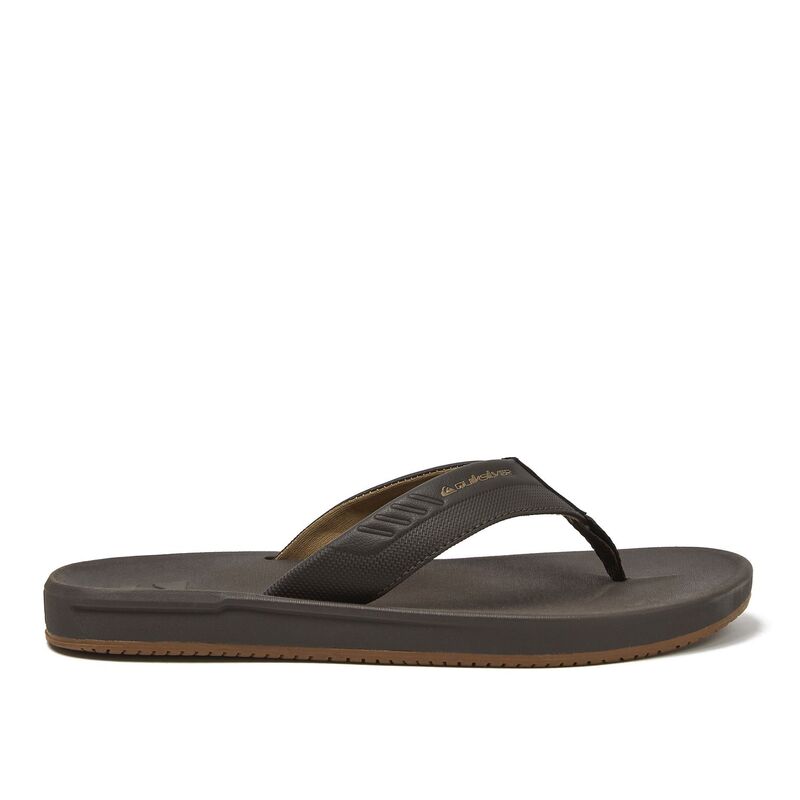 クイックしろがね色 レディース シューズ サンダル Quiksilver Built-Up Men\u0027s Thong Sandals Brown 赤銅色
