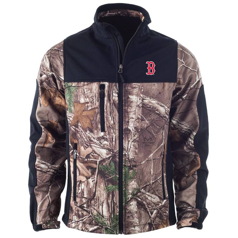 ダンブルック メンズ アウター ジャケット・ブルゾン Men's Dunbrooke Camo Boston Red Sox Hunter Softshell Full-Zip Jacket Rsx Green グリーン｜ReVida 店