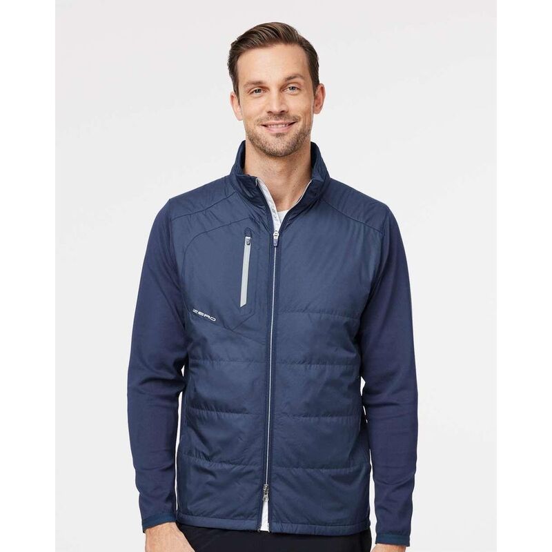 ゼロリストリクション メンズ アウター ジャケット・ブルゾン Zero Restriction Lightweight Hybrid Jacket Navy ネイビー|ReVida 店