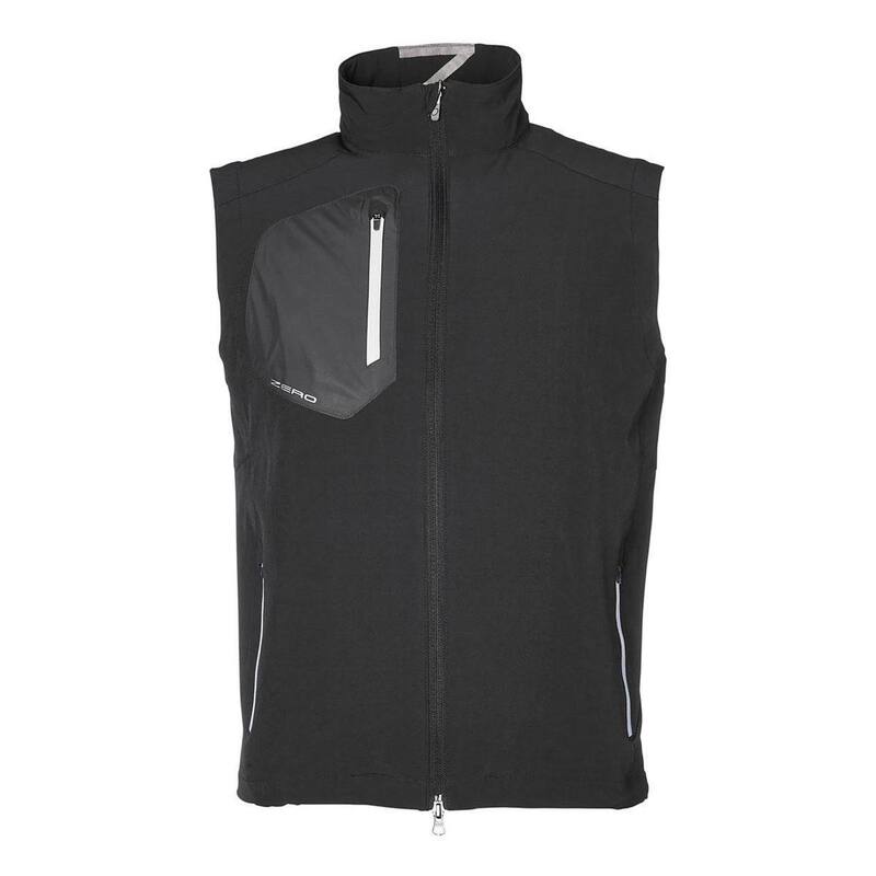 ゼロリストリクション メンズ アウター ジャケット・ブルゾン ベスト Zero Restriction Full-Zip Vest Black ブラック｜ReVida 店