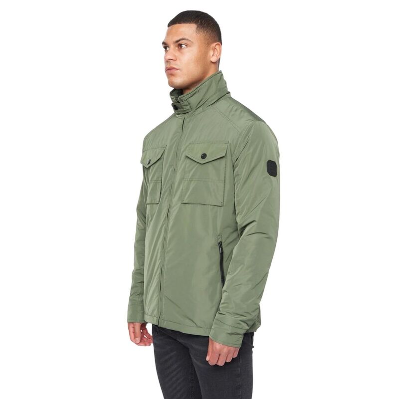 ダックアンドカバー メンズ アウター ジャケット・ブルゾン Duck and Cover Mens Blensons Padded Jacket Olive オリーブ｜ReVida 店