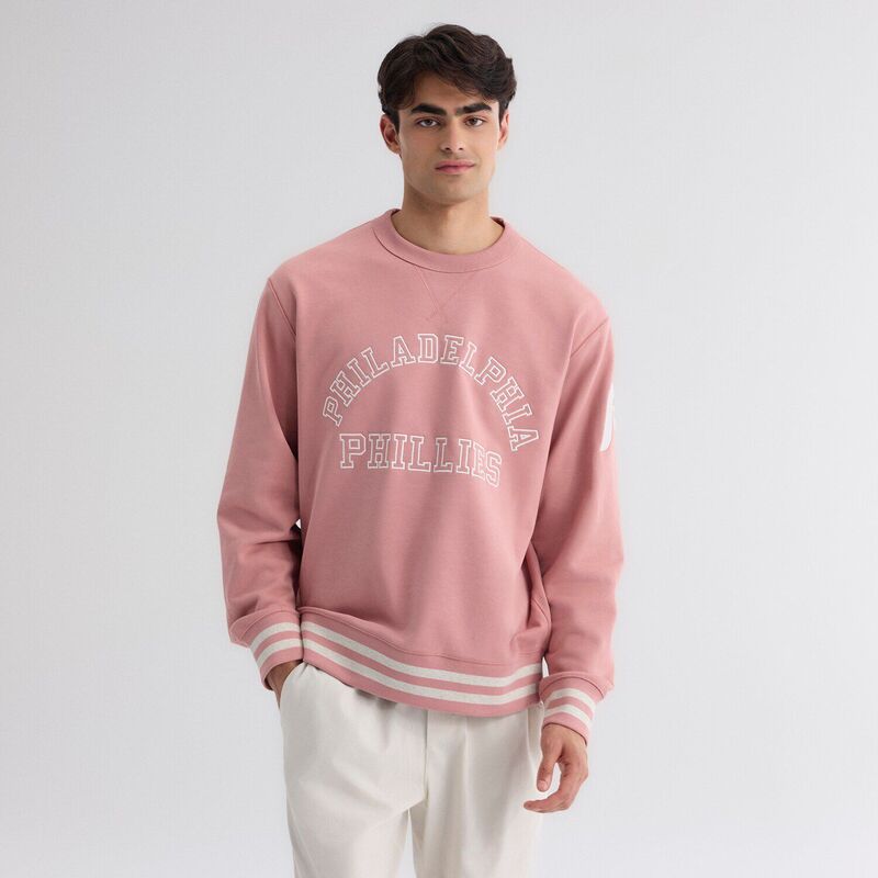 ファナティクス メンズ トップス Tシャツ パイル スウェット Men's Fanatics Faded Rose Philadelphia Phillies Iconic Terry Sweatshirt Phl Pink ピンク|ReVida 店